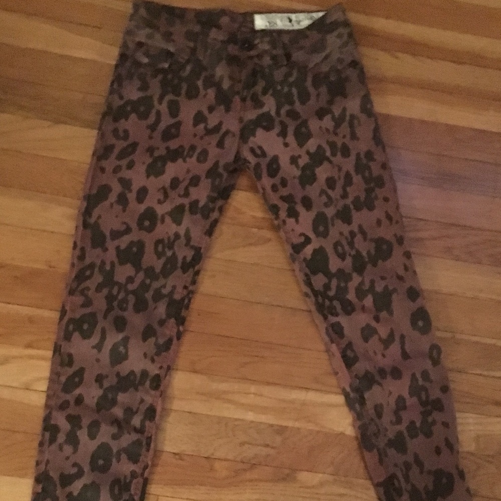 Exotic Religion Wild leopard purple Jeans RELIGION